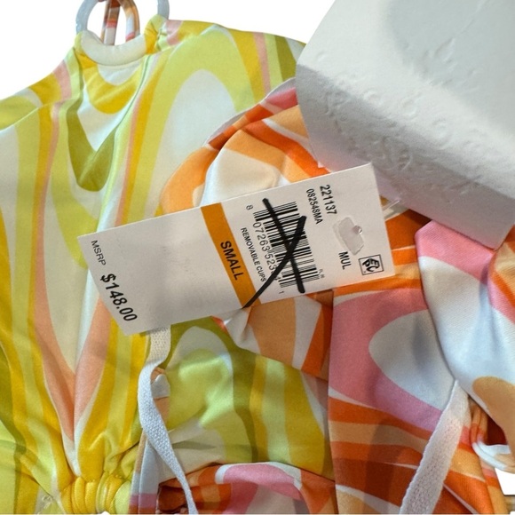 New! Becca‎ Whirlpool Margot High Neck Halter Onepiece Swimsuit - Picture 9 of 10